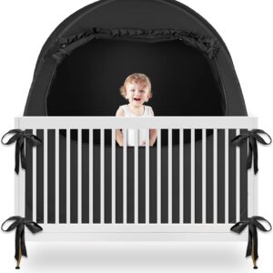 Blackout sleep tent for full size crib