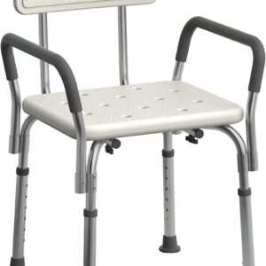 Shower Chair Seat with Padded Armrest